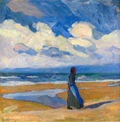 Am Meer. Mdchen vor der Brandung, 1909 