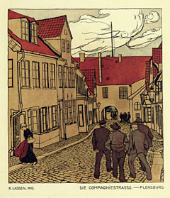 Die Compagniestrae, Flensburg-Mappe